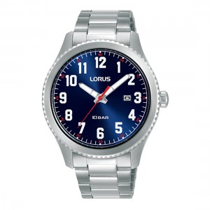 Lorus Sports RH981RX9 Quartz Ανοξείδωτο ατσάλι Μπρασελέ Μπλε χρώμα καντράν