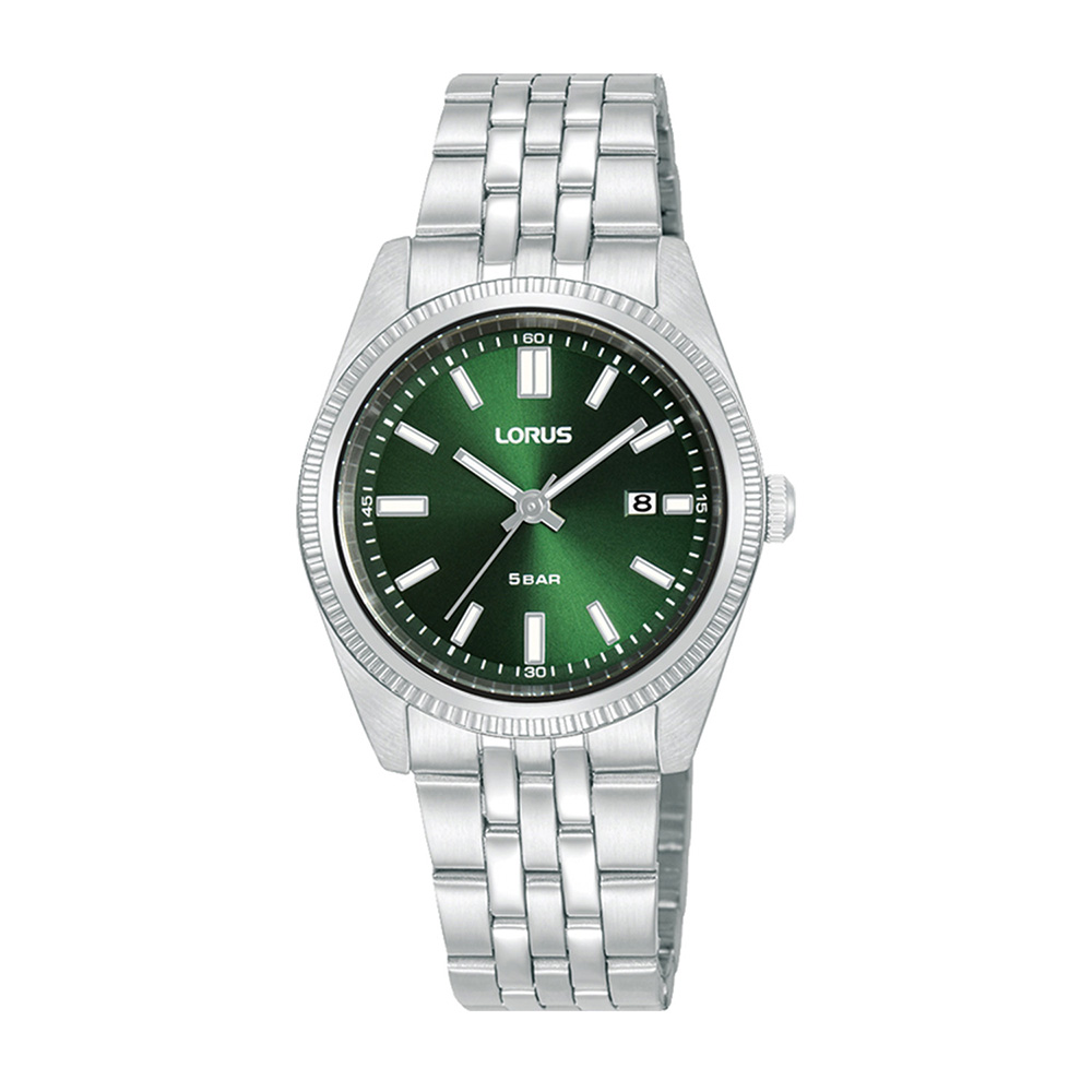 Lorus Classic RJ273BX9 Quartz Ανοξείδωτο ατσάλι Μπρασελέ Πράσινο χρώμα καντράν