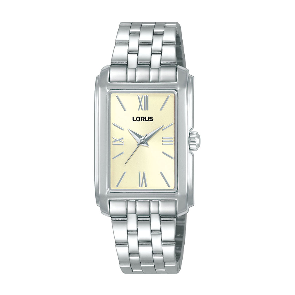 Lorus Women RRX69JX9 Quartz Ανοξείδωτο ατσάλι Μπρασελέ Μπεζ χρώμα καντράν