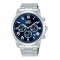 Lorus Classic RT337LX9 Quartz Χρονογράφος Ανοξείδωτο ατσάλι Μπρασελέ Μπλε χρώμα καντράν Λατινική αρίθμιση