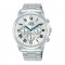 Lorus Classic RT339LX9 Quartz Χρονογράφος Ανοξείδωτο ατσάλι Μπρασελέ Λευκό χρώμα καντράν Λατινική αρίθμιση