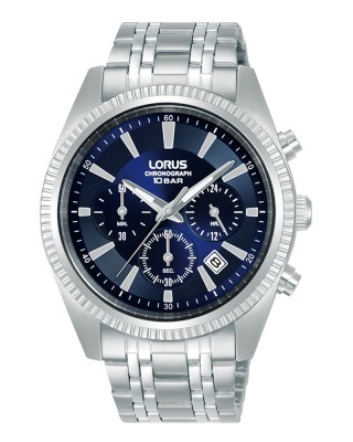 Lorus Classic RT395KX9 Quartz Χρονογράφος Ανοξείδωτο ατσάλι Μπρασελέ Μπλε χρώμα καντράν
