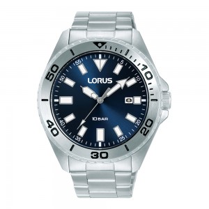 Lorus Sports RXH51KX9 Quartz Ανοξείδωτο ατσάλι Μπρασελέ Μπλε χρώμα καντράν