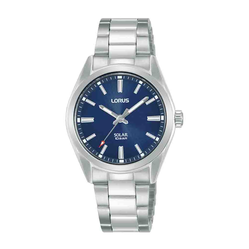 Lorus Classic Solar RY501AX9 Quartz Ανοξείδωτο ατσάλι Μπρασελέ Μπλε χρώμα καντράν