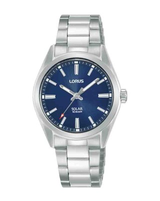 Lorus Classic Solar RY501AX9 Quartz Ανοξείδωτο ατσάλι Μπρασελέ Μπλε χρώμα καντράν