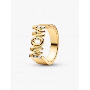 Pandora Σφραγιστικό Δαχτυλίδι Mom Πέτρες Ασήμι 925 Βαθμών Κωδικός 164460C01-52