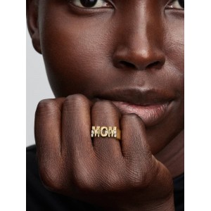 Pandora Σφραγιστικό Δαχτυλίδι Mom Πέτρες Ασήμι 925 Βαθμών Κωδικός 164460C01-52