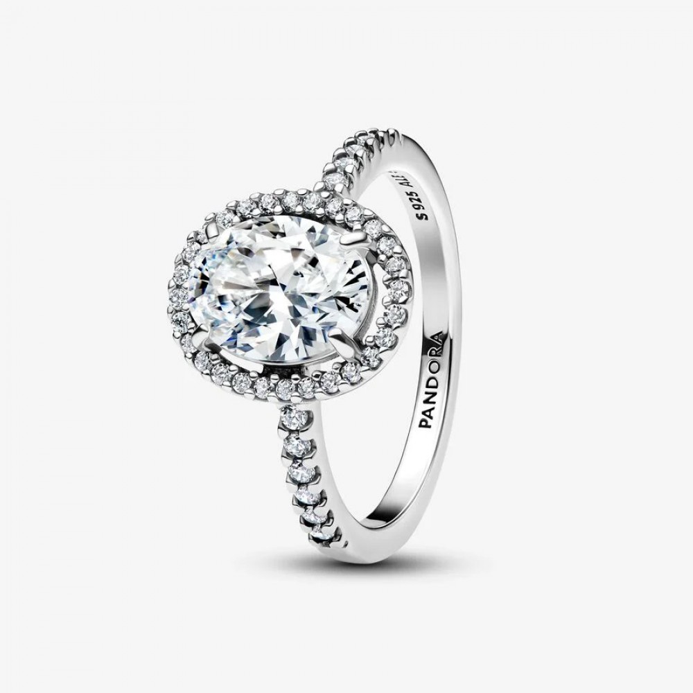 Pandora Δαχτυλίδι Οβαλ Πέτρες 925 Βαθμών Κωδικός 193777C01-56