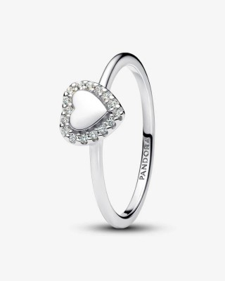 Pandora Δαχτυλίδι Καρδιά Πέτρες 925 Βαθμών Κωδικός 193801C01-48
