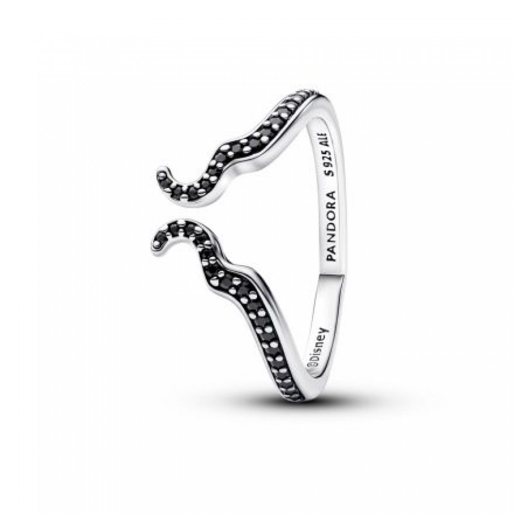 Pandora Λαμπερό Δαχτυλίδι Disney Maleficent Πέτρες Ασήμι 925 Βαθμών Κωδικός 194333C01-52