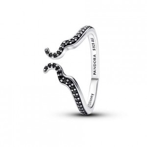 Pandora Λαμπερό Δαχτυλίδι Disney Maleficent Πέτρες Ασήμι 925 Βαθμών Κωδικός 194333C01-56