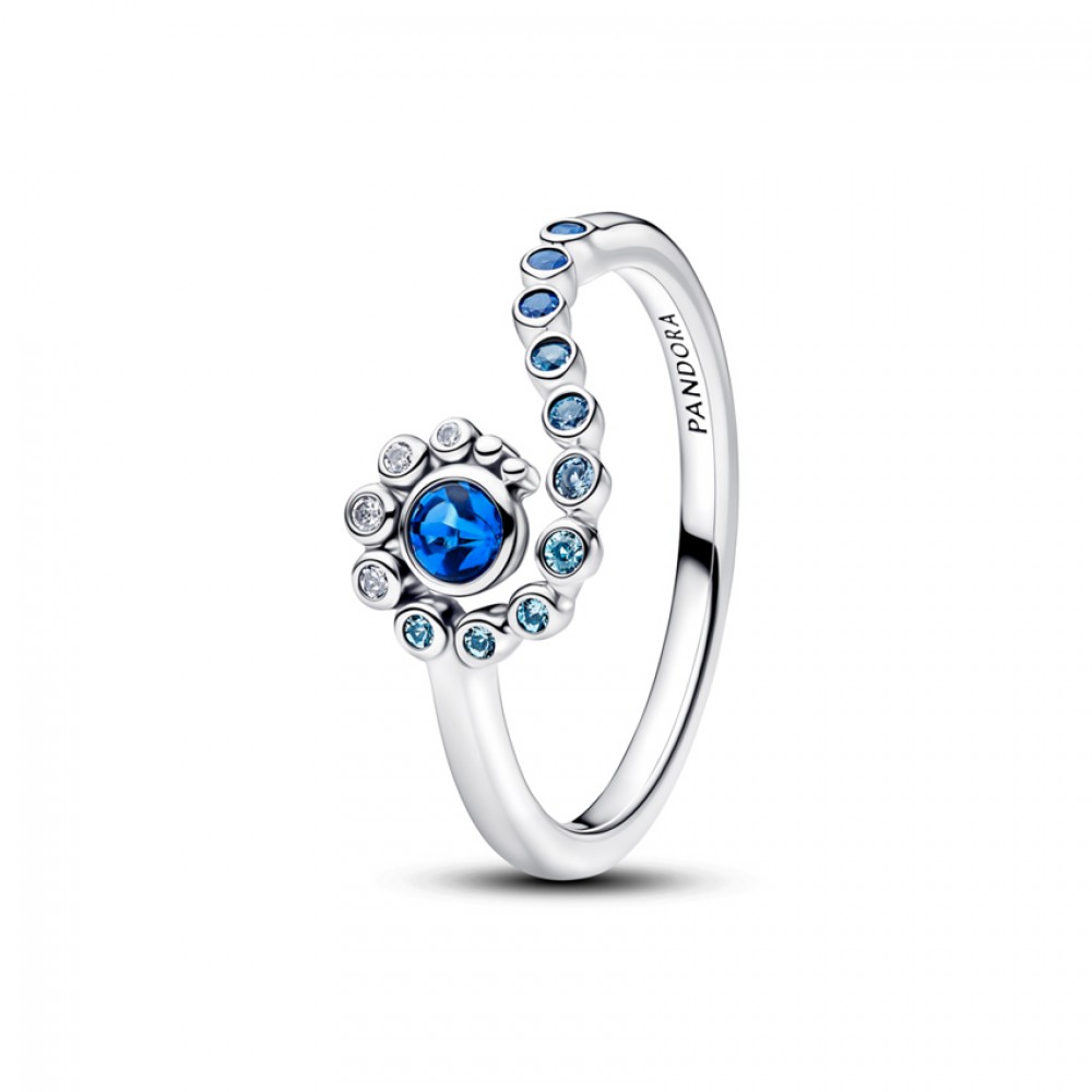 Pandora Αστραφτερό Δαχτυλίδι Disney Moana Πέτρες Ασήμι 925 Βαθμών Κωδικός 194641C01-52