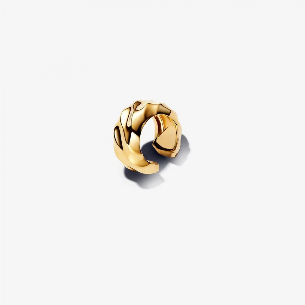 Pandora Σκουλαρίκι Cuff Ασημί 925 Βαθμών Επιχρυσωμένο με κίτρινο χρυσό Κωδικός 263872C00
