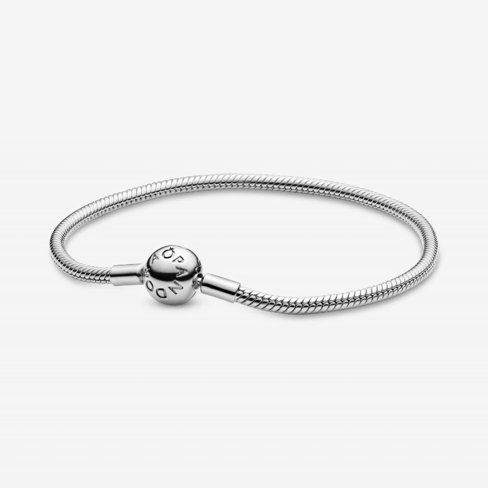 Pandora Βραχιόλι Moments Αλυσίδα Φίδι Ασήμι 925 Βαθμών Κωδικός 590728-19
