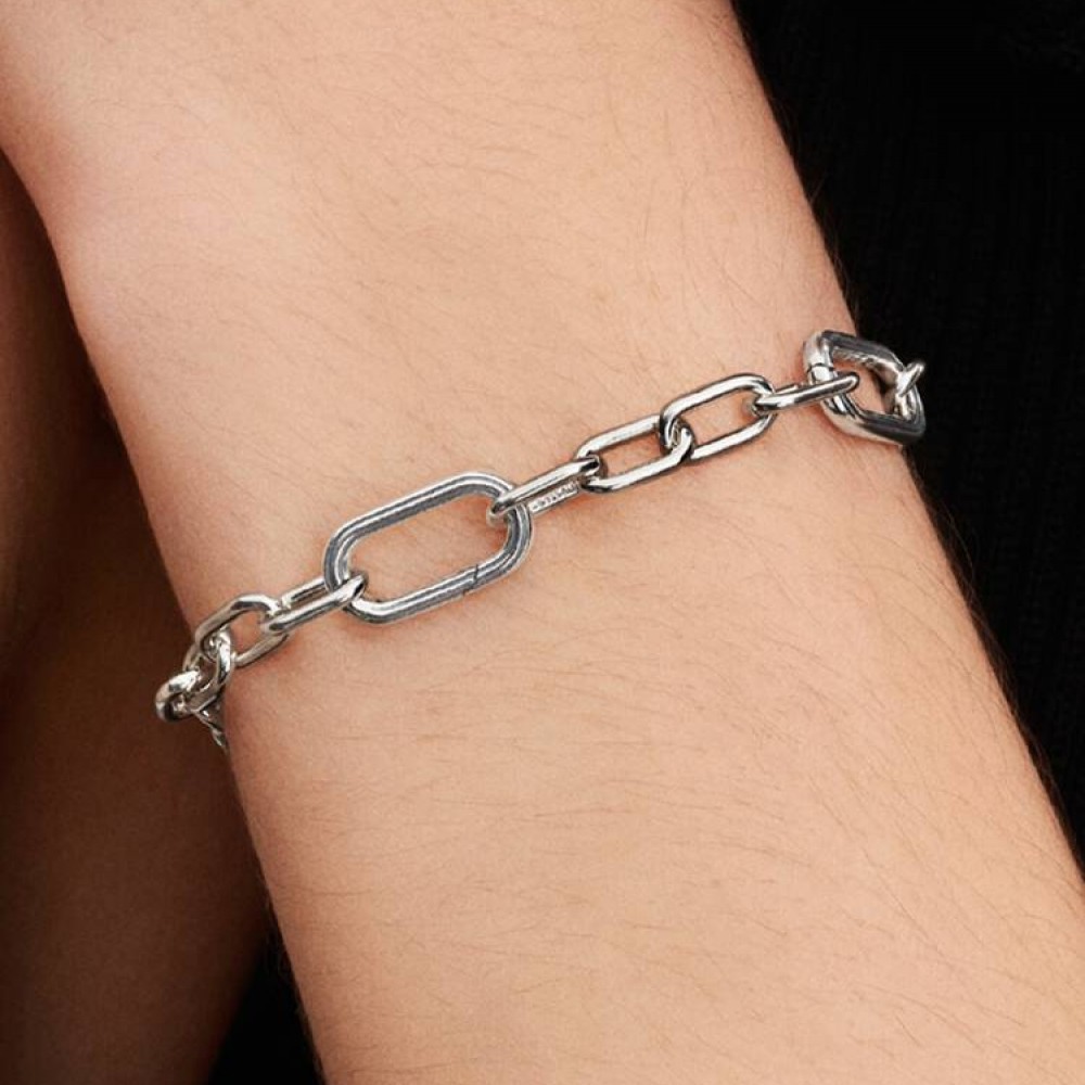 Pandora Βραχιόλι Μικρούς Κρίκους Ασήμι 925 Βαθμών Κωδικός 599662C00-3