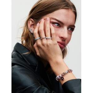 Pandora Σύμβολο Mατ ροζ γυαλί Murano  Ασήμι 925 Βαθμών Κωδικός 789421C00