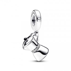 Pandora Κρεμαστό Σύμβολο Moka pot Ασήμι 925 Βαθμών Πέτρες Κωδικός 792679C01