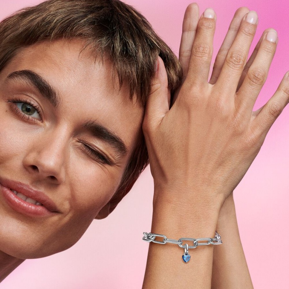 Pandora Mini Κρεμαστό Σύμβολο Pandora Καρδιά Τσάκρα Πέτρες 925 Βαθμών Πέτρες Κωδικός 793042C02