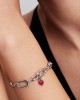 Pandora Μίνι Κρεμαστό Σύμβολο Κόκκινη καρδιά Ασήμι 925 Βαθμών Πέτρες Κωδικός 793042C05