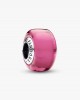 Pandora Μικρό Charm Ροζ Γυαλί Murano Ασήμι 925 Βαθμών Κωδικός 793107C00