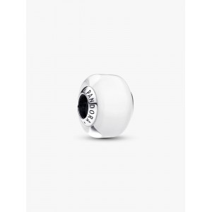 Pandora Σύμβολο Λευκό γυαλί Murano  Ασήμι 925 Βαθμών Κωδικός 793118C00
