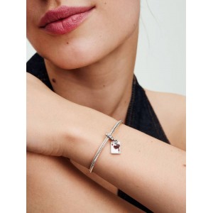 Pandora Διπλό Κρεμαστό Σύμβολο Ντάμα Κούπα Disney Ασήμι 925 Βαθμών Κωδικός 793420C01