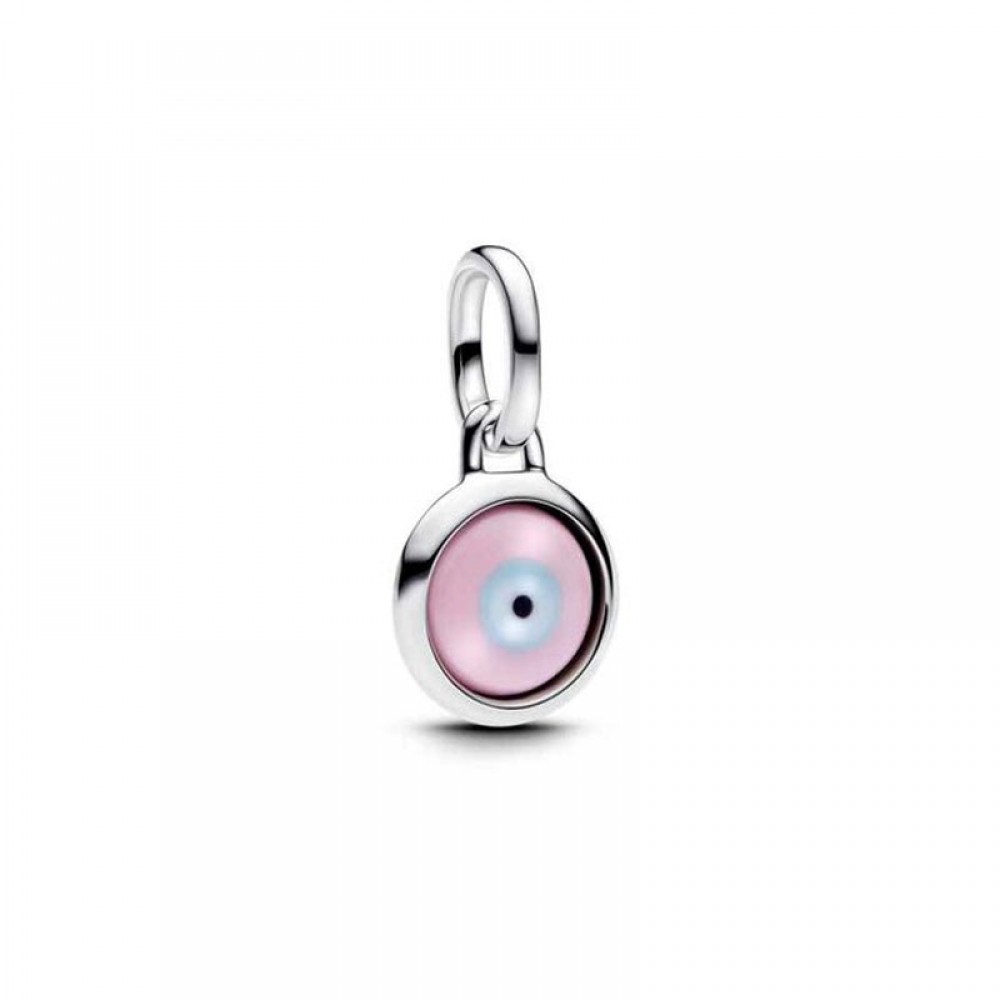Pandora Μινι Κρεμαστό Σύμβολο Μάτι Γυαλί Murano Ασήμι 925 Βαθμών Κωδικός 793693C00