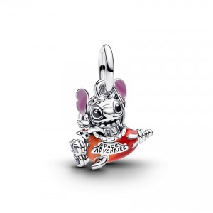 Pandora Κρεμαστό Σύμβολο Disney Stitch rocket Ασημί 925 Βαθμών Πέτρες Κωδικός 793742C01