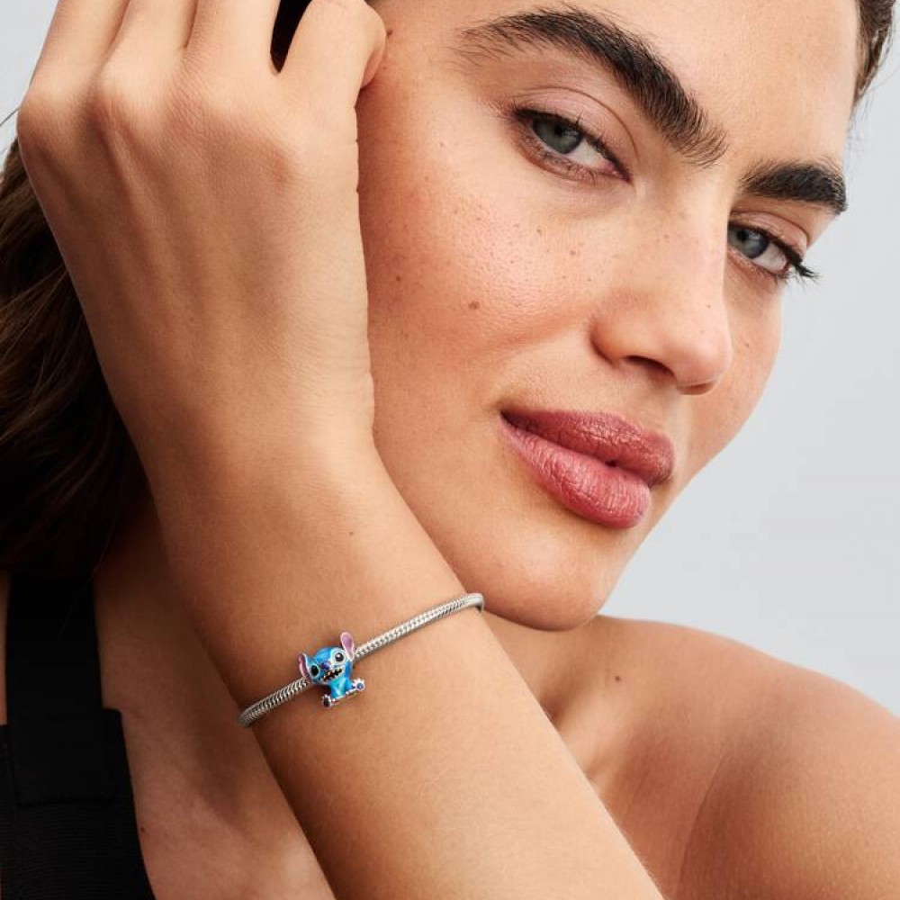 Pandora Σύμβολο Stitch της Disney Ασήμι 925 Βαθμών Κωδικός 793815C01