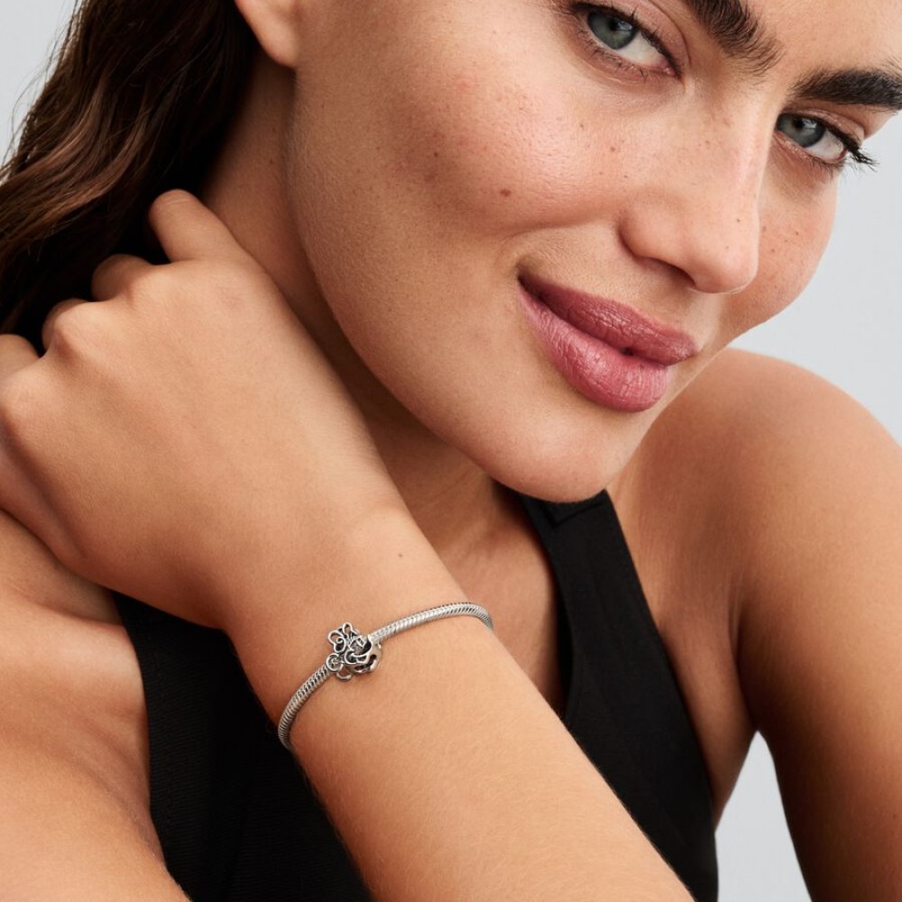 Pandora Διάτρητο Σύμβολο Minnie Mouse Disney Ασήμι 925 Βαθμών Κωδικός 793908C00