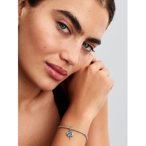 Pandora Κρεμαστό Σύμβολο Μπλε Δελφίνια Γυαλί Μουράνο Πέτρες 925 Βαθμών Πέτρες Κωδικός 793924C01