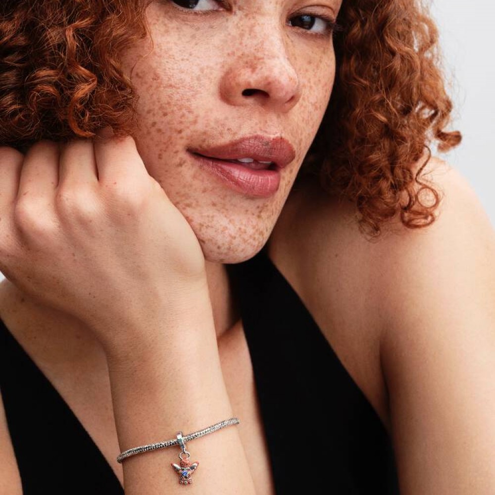 Pandora Κρεμαστό Σύμβολο Αγγελάκι Gingerbread Ασήμι 925 Βαθμών Πέτρες Κωδικός 794247C01