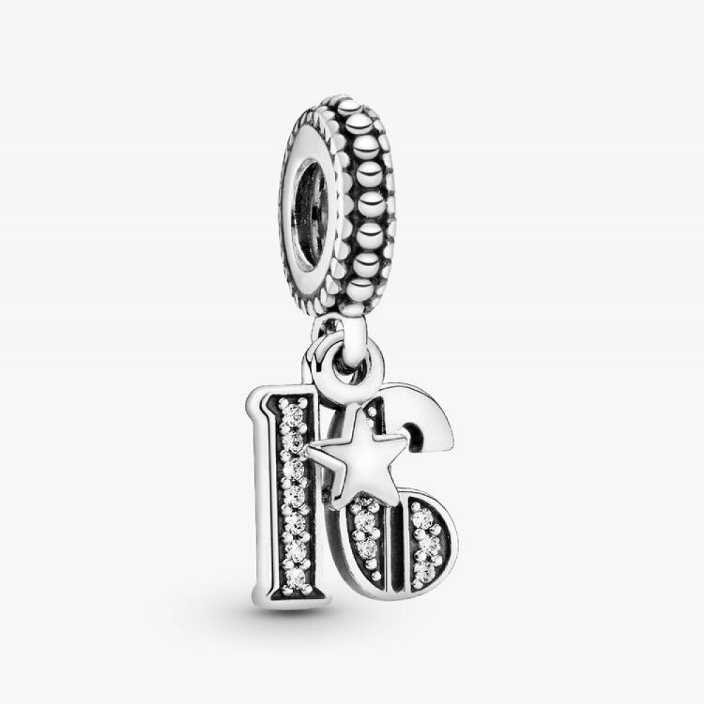 Pandora Κρεμαστό Σύμβολο 16 Years of Love Ασήμι 925 Βαθμών Πέτρες Κωδικός 797261CZ