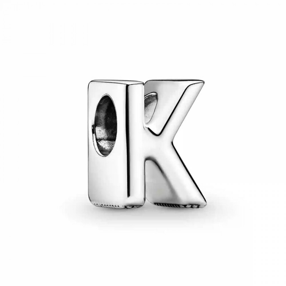 Pandora Σύμβολο Γραμμα K Ασήμι 925 Βαθμών Κωδικός 797465
