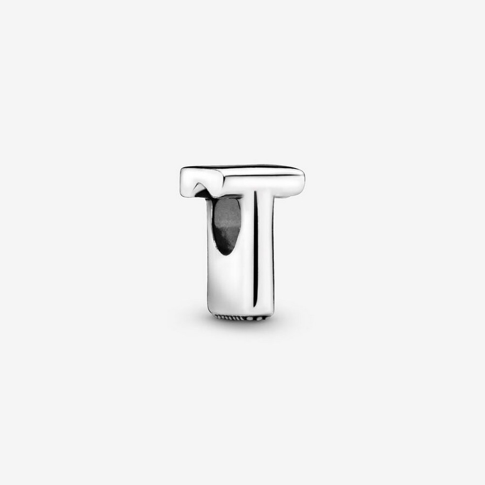 Pandora Σύμβολο Γραμμα T Ασήμι 925 Βαθμών Κωδικός 797474