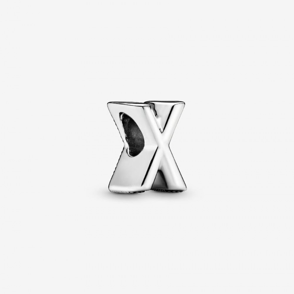 Pandora Σύμβολο Γραμμα X Ασήμι 925 Βαθμών Κωδικός 797478