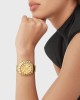 Philipp Plein Nobile Lady PWSBA0223 Χρονογράφος Επιχρυσωμένο ανοξείδωτο ατσάλι Μπρασελέ Χρυσό χρώμα καντράν Ταχύμετρο Κρύσταλλα