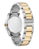 Philipp Plein Icon Chain PW1FA0225 Three Hands Ανοξείδωτο ατσάλι Διμεταλλικό μπρασελέ Επιχρυσωμένη στεφάνη Ασημί χρώμα καντράν Κρύσταλλα
