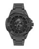Philipp Plein The Skull PWAAA3025 Three Hands Ιονισμένο Ανοξείδωτο ατσάλι Μπρασελέ Μαύρο χρώμα καντράν