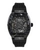 Philipp Plein The Skeleton PWBAA0221 Αυτόματο Ανοξείδωτο ατσάλι Μαύρο καουτσούκ λουρί Μαύρο χρώμα καντράν