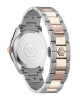 Philipp Plein Queen PWCDA0724 Three Hands Ανοξείδωτο ατσάλι Διμεταλλικό μπρασελέ Επιχρυσωμένη στεφάνη Ασημί χρώμα καντράν Κρύσταλλα