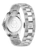 Philipp Plein The Skull Diver PWOAA0622 Three Hands Ανοξείδωτο ατσάλι Μπρασελέ Πράσινο χρώμα καντράν Περιστρεφόμενη στεφάνη