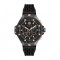 Philipp Plein Chrono Royal PWPRA0524 Αυτόματο Ανοξείδωτο ατσάλι Μαύρο καουτσούκ λουρί Μαύρο χρώμα καντράν