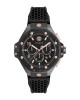 Philipp Plein Chrono Royal PWPRA0524 Αυτόματο Ανοξείδωτο ατσάλι Μαύρο καουτσούκ λουρί Μαύρο χρώμα καντράν