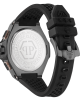 Philipp Plein Chrono Royal PWPRA0524 Αυτόματο Ανοξείδωτο ατσάλι Μαύρο καουτσούκ λουρί Μαύρο χρώμα καντράν