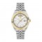 Philipp Plein Date Superlative Gent PWPVA0324 Quartz Ανοξείδωτο ατσάλι Μπρασελέ Λευκό χρώμα καντράν Επιχρυσωμένη στεφάνη