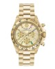 Philipp Plein Nobile Lady PWSBA0223 Χρονογράφος Επιχρυσωμένο ανοξείδωτο ατσάλι Μπρασελέ Χρυσό χρώμα καντράν Ταχύμετρο Κρύσταλλα