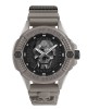 Philipp Plein The Skull PWUBA0323 Quartz Ecoceramic Γκρί καουτσούκ λουρί Μαύρο χρώμα καντράν