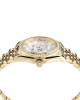 Philipp Plein Superlative PWYAA0323 Quartz Επιχρυσωμένο ανοξείδωτο ατσάλι Μπρασελέ Λευκό φίλντισι καντράν Κρύσταλλα