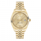 Philipp Plein Date Superlative PWYFA0425 Three Hands Επιχρυσωμένο ανοξείδωτο ατσάλι Μπρασελέ Χρυσό χρώμα Κρύσταλλα